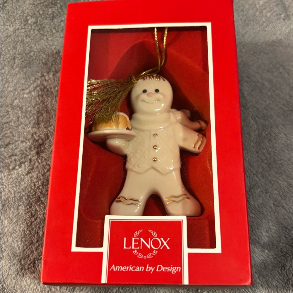 Lenox White and Gold Holiday Ornament Elegance
